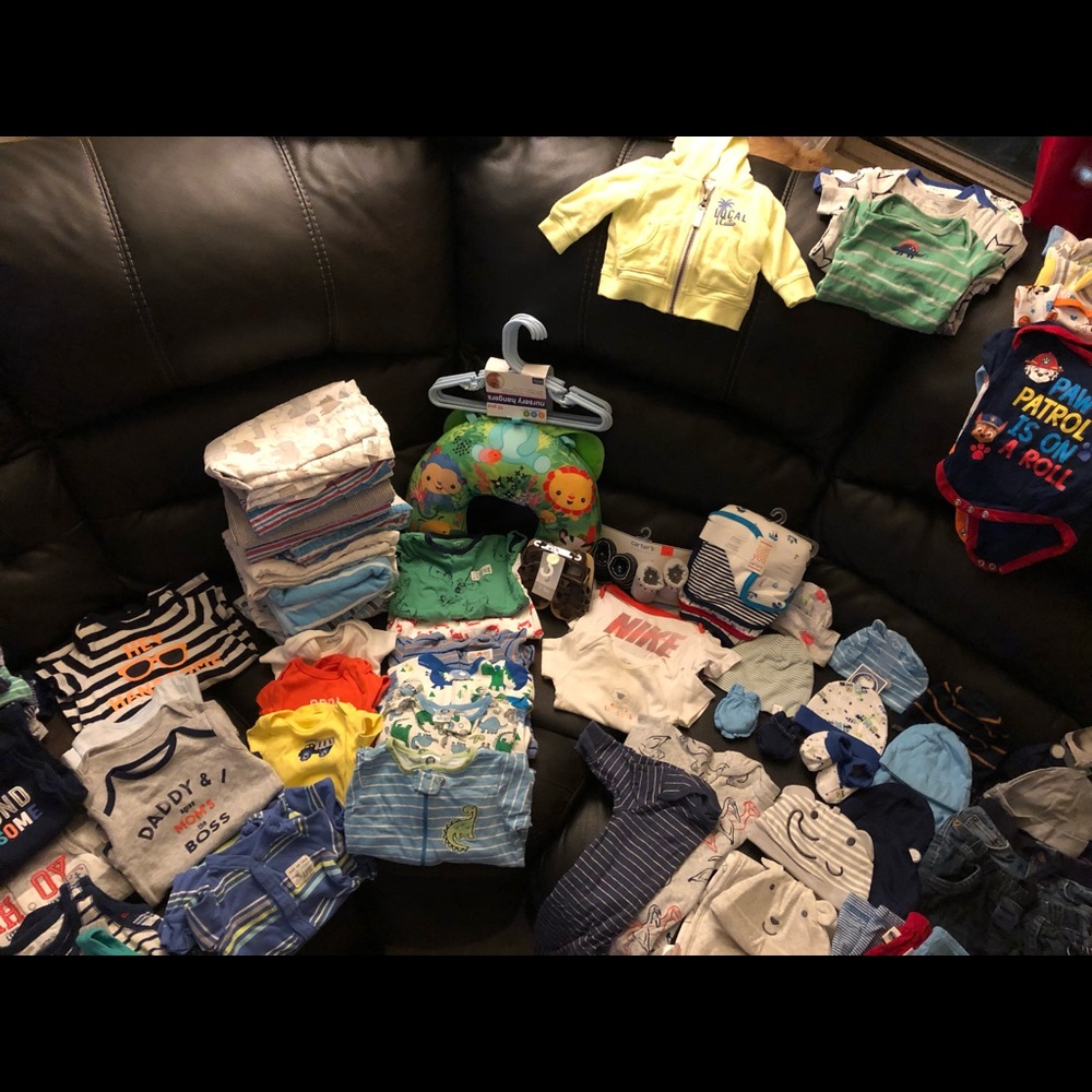 Bag of baby clothes